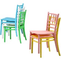 Integrated Design Children Chiavari Chair, Durable and Tasteless, Environmentally Friendly Dining Chair ,Kindergarten Chair