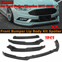 3Pcs Car Front Bumper Splitter Lip Body Kit Spoiler Diffuser Protector Guard For Ford For Fusion For Mondeo 2017 2018