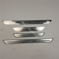 for Vauxhall Opel Grandland X Car styling Stainless Steel Door Sill Scuff Plate Guards Threshold Pedal Styling Trim