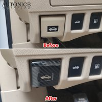 Carbon Fiber Color Steel Head Cover Switch Trim Fit for LEXUS CT ES LS UX NX RX LX LM LC RC IS GX GS 2010-2021