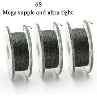 50m Fishing Carp Uncoated Braided Soft Hooklink Tightly Hair Rig Accessories Carp Fishing Line For Carp Coarse Fishing Tackle