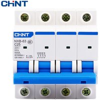 CHNT CHINT NXB-63 4P AC 230/400V Miniature Circuit Breaker C 6 10 16 20 25 32 40 63A Overload Protector DZ47 C Style Air Switch
