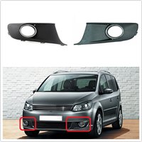 Car Fog Light Cover For VW Touran MK2 Facelift 2011 2012 2013 2014 2015 Car-Styling Front Fog Lamp Light Grille Cover