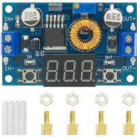 XL4015 High power 5A 75W DC-DC Adjustable Step-down Charger Module Step Down Buck Converter LED Driver with Red Voltmeter