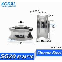 1PCS Transmission Eccentric Wheel With Free Fixing Screws Double Row Miniature Pulley BEARING SG10 SG15 SG20 SG25 SG66