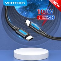 Vention 100W USB-C to USB Type C Cables for Samsung S20 PD Fast Charger Cable for Macbook Pro Support Quick Charge 4.0 Switch