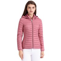 Santelon Damenmode ultraleichte gepolsterte Puffer jacke Mantel Dame soild leichte warme Outwear mit abnehmbarer Kapuze Aufbewahrung tasche