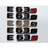 Chrome Black Letters Number Trunk Badges Emblems Sticker for Mercedes Benz W212 W213 C238 C207 S213 E63 S AMG