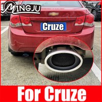 Schalldämpfer Carbon Faser edelstahl endrohr Für Chevrolet Cruze chevy cruz 1,6 2009 2010 2011 2013 2016 zubehör teile