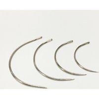 25 Stück c Typ j Typ i Typ gebogene hand gefertigte Ledernadel-Matratzen nadeln Hand nähen zu Hause Haushalts nähnadeln