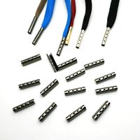 20/50/10PCS Shoelace Head Aglets DIY Shoelaces Repair Shoe Lace Tips Replacement End Shoes Rope Head Rope Tail Clamp Bullet