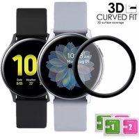 20D-Displayschutz aus Glas für Samsung Galaxy Watch Active 2 40 mm 44 mm, vollständige Abdeckung, gebogene Kante, Schutzfolie, kratzfest