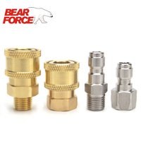 High Pressure Washer Adapter 1/4" Quick Connector Quick Release Fitting Power Washer Fast Connection Quick Coupler 1/4 inch