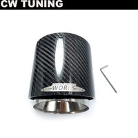 High Quality For Mini Cooper F54 F55 F56 F57 R60 R61 F60 R55 R56 R57 R58 R59 S JCW Carbon Fiber Exhaust Tip Pipe Car Accessories