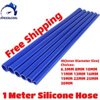 1 Meter Length Straight General Silicone Coolant Intercooler Pipe Tube Hose ID 6.5mm 8mm 10mm 11mm 13mm 16mm 19mm 22mm 25mm 30mm