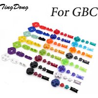 TingDong Silicone Rubber Conductive Button & Colorful Plastic D Pads A B Power ON OFF Buttons Keypads for Gameboy Color GBC