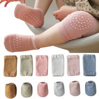 Baby Knie Pads Socken Set für Mädchen Jungen Sommer Einfarbig Anti Slip Socken Kind Krabbeln Sicherheit Boden Socke Bein Knie Schutz