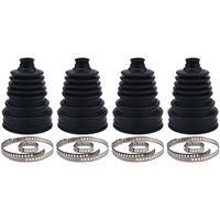 4PC Car Accessories Brand New And High Quality Silicone Constant Speed CV Boot Joint Dust Kit Cover Universal Ball Round Clamp