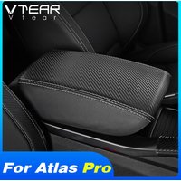 Vtear Car Armrest Cover Center Console Arm Rest Leather Case Interior Accessories For Geely Atlas pro Azkarra Belgee X70 2023
