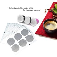 Refillable Nespresso Coffee Capsule Flim Sticker Refilling Stainless Steel Capsule Self Adhesive Aluminum Foil Brewer Lid