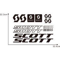 AliExpress NONE Ctcmfashion 16 PCs Scott bicycle vinyl pattern cover scratch automatic luminous agent aufklebe sunscreen waterproof sticker