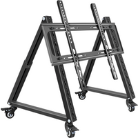 HILLPORT 32-70" TV Cart Free Lifting Rolling Mount Stand Trolley Plasma Screen LED LCD Monitor Low Height Soporte TV Mesa SC5100