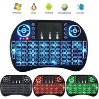 Raspberry Pi 4 Model B LED Backlit Mini 2.4G Wireless Keyboard,Air Mouse For Raspberry Pi 4B/3 Model B/3B/Windows/Android TV Box