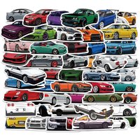 10/50/100PCS Verschiedene JDM Auto Marke Motorrad Aufkleber Für Kühlschrank Helm DIY Geschenk Box Fahrrad Gitarre notebook Skate