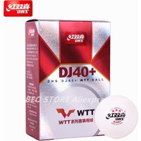 DHS DJ40+ 3-Star WTT Competition ITTF 3 Star New Materials Plastic ABS Original DHS Table Tennis Ball Ping Pong Balls