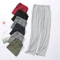 Winter Male Modal Sleeping Pants Solid Sleep Trousers Mens Pajamas Bottoms Soft Sleepwear Pyjama Homewear 2026 Spring Autumn 4XL