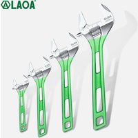 LAOA Large Opening Adjustable Wrench Light Spanner Multifunctional Bathroom Pipe Wrench 6-12 inch Plumbing Repair Hand Tools