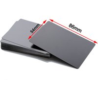 Wholesale 100Pcs Aluminum Business Cards Blanks Card For Customer Laser Engraving Dog ID Tag For Pet DIY Gift Cards 10 Colors