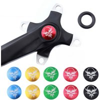 1Set Aluminum Hollow Alloy Crank Cap Bicycle Teeth Plate Crankset Plug Screw Disc Cover Road Mountain Bikes Accessory