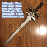 Wow! Arthas Menethils Waffen Frostmourne Schwert – World of Frost Trauriges Schwert Cosplay Spielzeugschwert für Kinder – Simulations-PU-Requisite