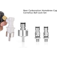 Cornelius Ball Lock Post Gas & Liquid With 1/4"BSP Assembly 19/32-18 Beer Carbonation Homebrew Gas Manifold Parts Cap