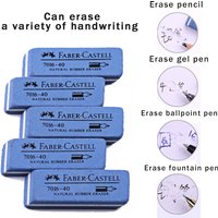 Faber Castell Natural Rubber Eraser for Gel Pen/Ballpoint Pen/Fountain Pen/Ink Pen Erasable Students Sand Rubber Stationery 7016