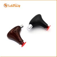Saborway Cherry Wood & Chrome Automatic Gear Shift Knob Shifting Handball for Passat B5 1.8 3BD713139 3BD 713 139