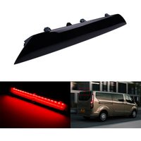 For Ford Transit MK8 Tourneo Custom 2012-up Single Tailgate Third LED High Mount Level Brake Stop Light Lamp Black Lens