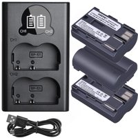 BP-511A BP511 BP511A BP-511 Battery and Charger for Canon EOS 40D 5D 50D 20D 300D 10D 30D 5D Mark I, PowerShot G1 G2 G3 G5 G6