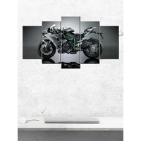 AliExpress WONYANZE 5 Piece Canvas Wall Art Kawasaki Ninja H2 Sport Bike Modular Picture For Home Decor Living Room Decoration Paintings Posters