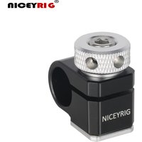 Niceyrig 15mm Rod Clamp With Cold Shoe Hot Shoe Adapter Rig Stabilization