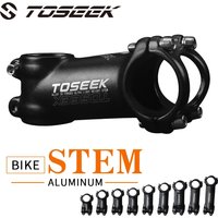 TOSEEK Fahrradvorbau 7 ° 10 ° 17 ° 25 ° 35 Grad 35–110 mm hochfester, leichter 31,8 mm Aluminiumvorbau für XC AM MTB Mountain Road Bike