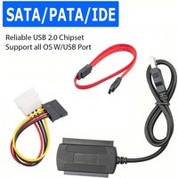 USB 2.0 to IDE SATA S-ATA 2.5 3.5 HD HDD Hard Drive Adapter Converter