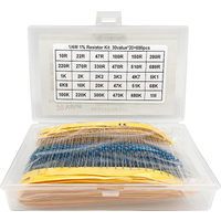 300pcs 600pcs 1/4W Resistance 1% 30 Kind Each 10pcs/20pcs Film Resistor Assorted Kit with box