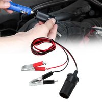 Pince de Terminal de batterie de voiture 12V, Clip de prise de Batteries femelle, adaptateur allume-cigare, queue de camion, accessoires de moto