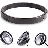 5.75 In 7 Inch Aluminum Round Headlight Housing Headlamp Trim Ring Mount Bracket For Harley Honda Yamaha Motorcycles Accessories
