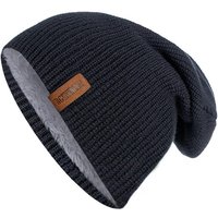 New Unisex Letter Beanie Hat Leisure Add Fur Lined Winter Hats For Men Women Keep Warm Knitted Hat Fashion Solid Ski Bonnet Cap