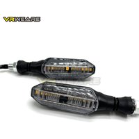 2/4 Stück Universelle Motorrad-LED-Blinker 12 LEDs Pfeil-Blinkerleuchten für Kawasaki Honda Yamaha Suzuki