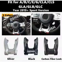 Steering Wheel Cover Trim for Mercedes Benz A B C E Class CLA GLA GLB GLC W177 W247 W205 W206 W213 W214 W117 X253 X254 3 Color