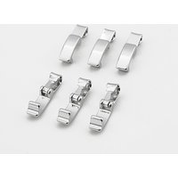 20pcs Fold Over Extension Clasp Charms Connectors Necklace Bracelet Copper Clip Pinch Snap Clasp for Diy Jewelry Accessories